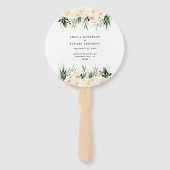 Blüte, pfirsichblütenfarbene + Hochzeit Fächer (Vorderseite)