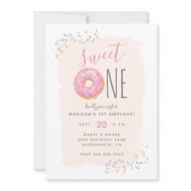 Blüte | Pink Doughnut Sprinkle Sweet 1st Birthday