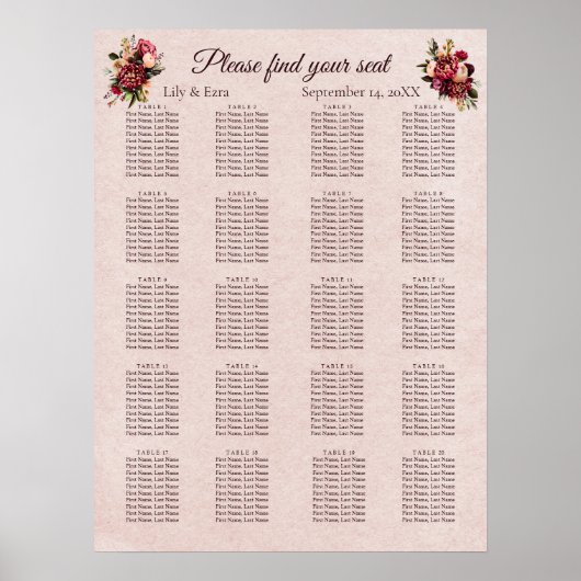 Blüte Poster (Vorne)