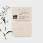 Blüte | QR Code Hochzeitskarte