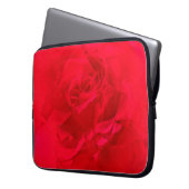 Blüte Rose Rot Laptopschutzhülle (Vorderseite Links)