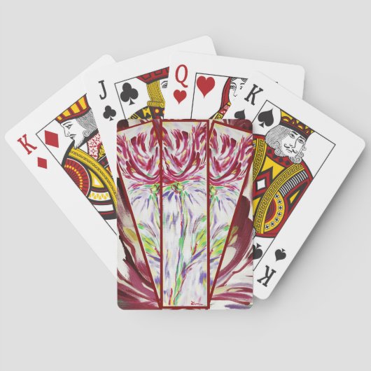 Blüte Spielkarten (Rückseite)