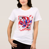 Blüte Tri-Blend Shirt (Vorderseite)