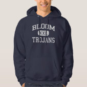 Blüte - Trojan - hoch - Chicago Heights Illinois Hoodie (Vorderseite)