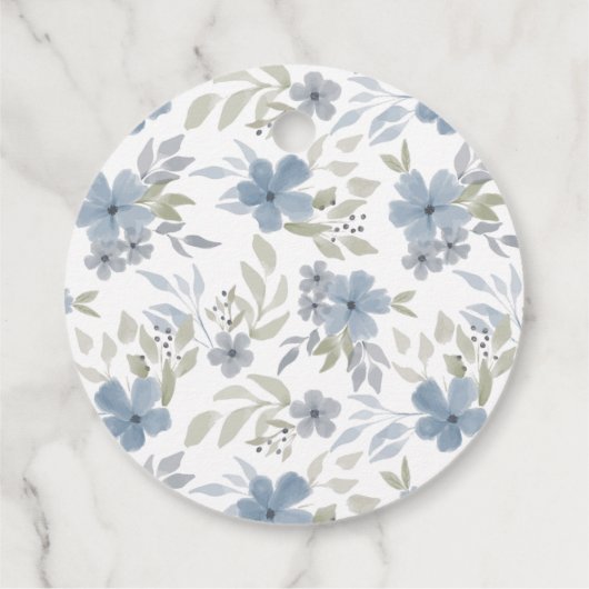 Blüte und Blütendusche Geschenkanhänger (Rückseite)