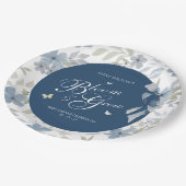 Blüte und Blütendusche Pappteller (Schrägansicht)