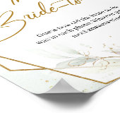 Blüte und Grün Wie alt war die Braut zu sein Poster (Ecke)