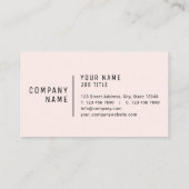 Blüte Visitenkarte (Rückseite)