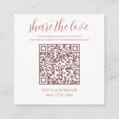 Blüte | White Share - Liebe QR-Code Begleitkarte (Vorderseite)