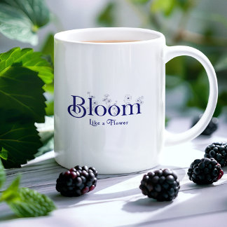 Blüte wie eine Blume Inspirationstypografie Jumbo-Tasse