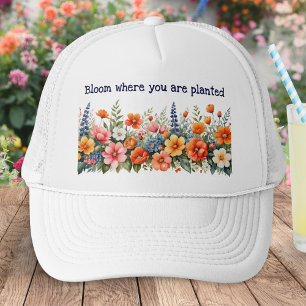 Blüte, wo du bläst truckerkappe