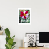 Blüte, wo man Zitat pflanzt Blumenzettel Poster (Heimbüro)
