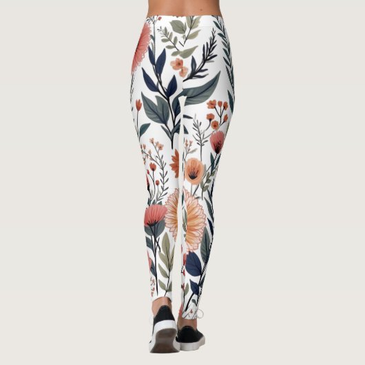 Blüte, wo Sie gepflanzt sind - Inspirationsblume Leggings (Rückseite)