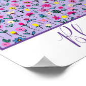 Blüte, wo Sie gepflanzt werden Inspirationsblume Poster (Ecke)