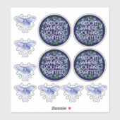 Blüte, wo Sie gepflanzt werden Transparent Vinyl Aufkleber (Blatt)