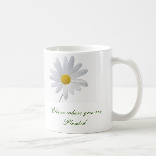 Blüte, wo Sie gepflanztes Tassenbild sind Kaffeetasse (Rechts)