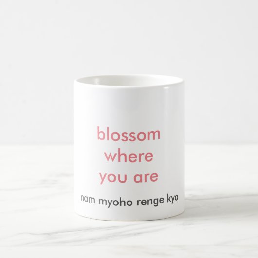 Blüte, wo Sie Tasse sind (Mittel)