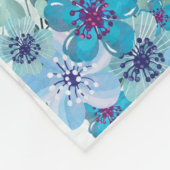 Blüte "Woraus ist Tante gemacht?" Fleecedecke (Ecke)