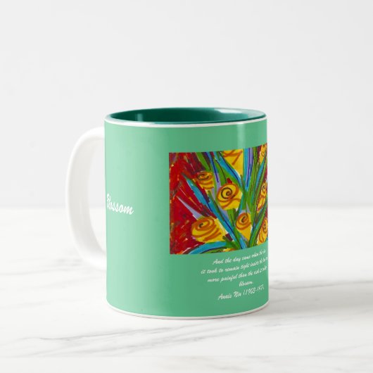 Blüte Zweifarbige Tasse (Vorderseite Links)