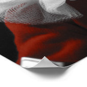 Blutegel und Roter String White Mouse Print Poster (Ecke)