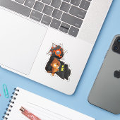 Blüten 6 aufkleber (Laptop mit iPhone)