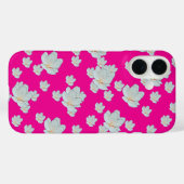 Blüten auf heiß rosa Case-Mate iPhone hülle (Rückseite (Horizontal))