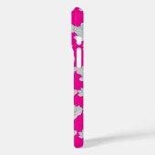 Blüten auf heiß rosa Case-Mate iPhone hülle (Rückseite / Links)