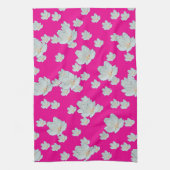 Blüten auf heiß rosa geschirrtuch (Vertikal)