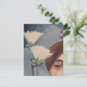 Bluten aund Weiblicher Kopf von Maetzel-Johannsen Postkarte (Stehend Vorderseite)