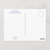 Blüten aus Kalifornien: Ceanothus Dark Star Postkarte (Rückseite)