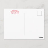 Blüten aus Kalifornien: Rote Monkeyblumen Postkarte (Rückseite)