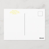 Blüten aus Kalifornien: Schwefelweizen Postkarte (Rückseite)