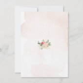 Blüten aus Peony und Gold Foil sind zur Ratenkarte Dankeskarte (Rückseite)