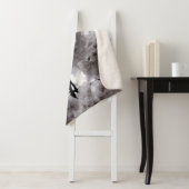 Blüten aus Schwarz und Weiß Sherpadecke (Beispiel)