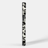 Blüten aus schwarzer und weißer Hand Case-Mate iPhone Hülle (Rückseite / Rechts)