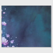 Blüten Blumen Papier vintage Geschenkpapier (Flach)