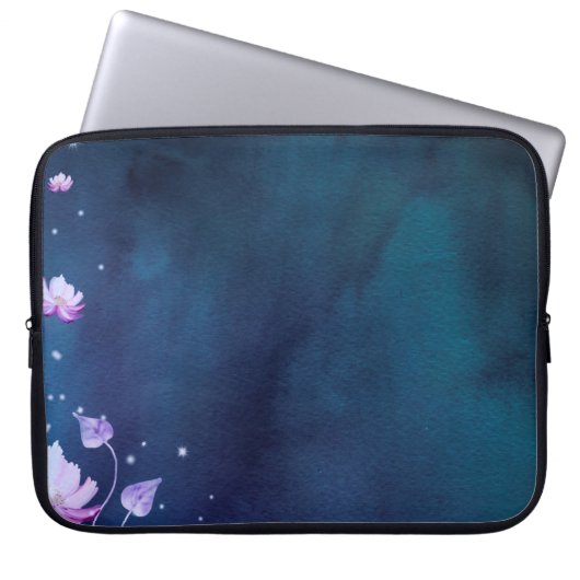 Blüten Blumen Papier vintage Laptopschutzhülle (Vorderseite)