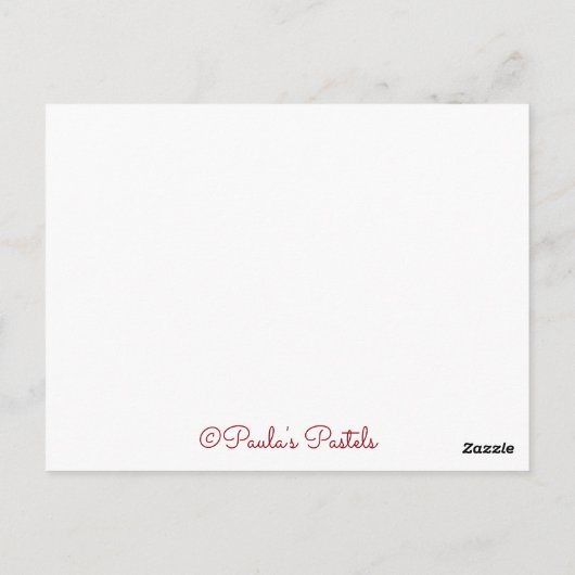 Blüten Border~Hoping in Jehovah~2018 Scripture Postkarte (Rückseite)