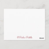 Blüten Border~Hoping in Jehovah~2018 Spanisch Postkarte (Rückseite)