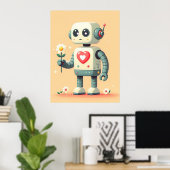 Blüten & Bots Poster (Heimbüro)