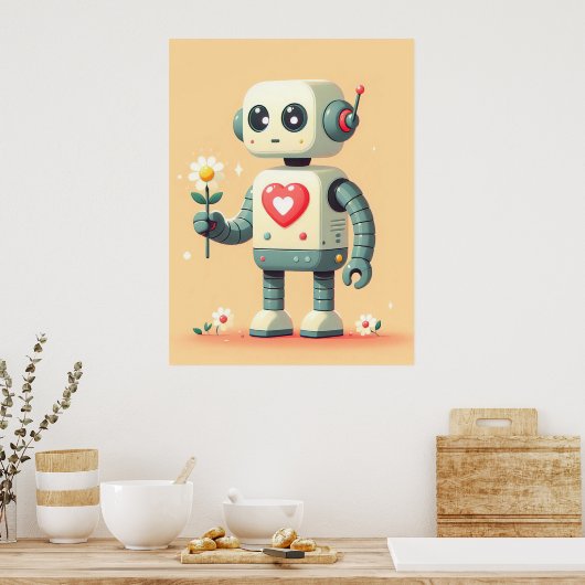 Blüten & Bots Poster (Küche)