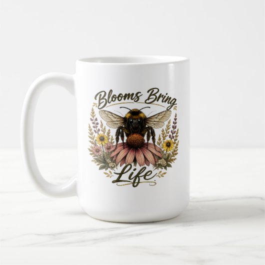 Blüten Bringen Leben Kaffeetasse (Links)