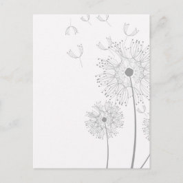 Blüten Dandelion Blume Frieden Liebe Schicksal Postkarte