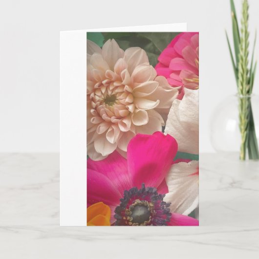 Blüten Dankeskarte (Vorderseite)