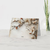 Blüten der Dankbarkeit Dankeskarte (Rückseite)