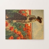 Blüten der Gnade: Vintage Tulip Beauty Puzzle (Horizontal)