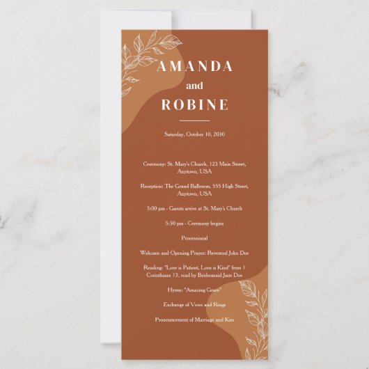 Blüten der Liebe: Einfache Abstrakte Blätter (Vorderseite)