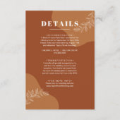 Blüten der Liebe : Einfache Abstrakte Blätter Deta Begleitkarte (Vorderseite)