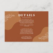 Blüten der Liebe: Einfache Abstrakte Blätter Detai Begleitkarte (Vorderseite)