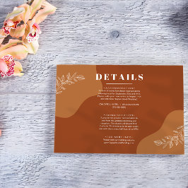 Blüten der Liebe: Einfache Abstrakte Blätter Detai Begleitkarte